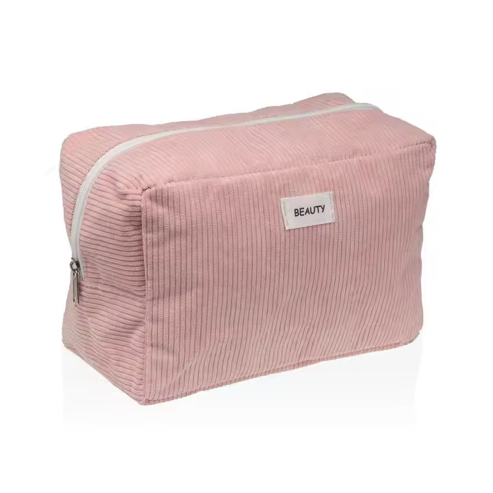Neceser de Viaje Versa Corduroy Rosa 12 x 16 x 24 cm - 1