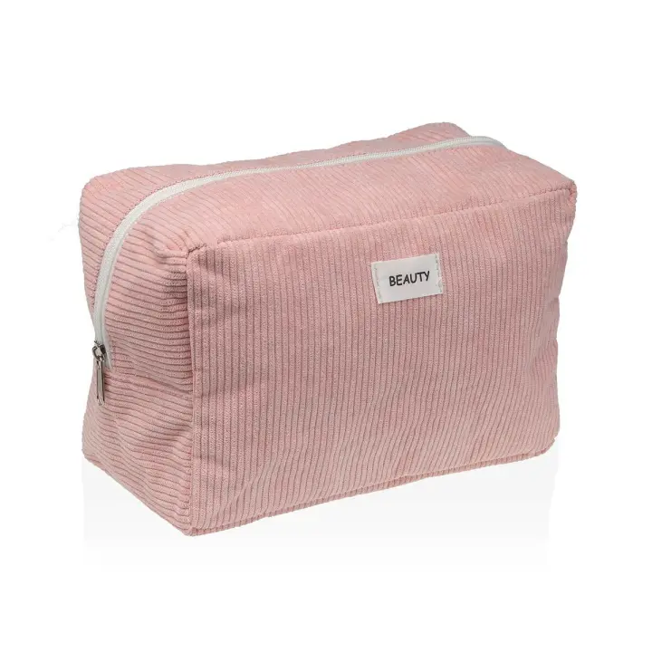 Neceser de Viaje Versa Corduroy Rosa 12 x 16 x 24 cm - 1