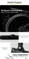RRSKIT Guardabarros Para Bicicleta Desmontable Protector De Barro De Plástico Suave Resistente Para Bicicleta Accesorios De Rueda Delantera Y Trasera - details 2
