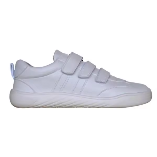 Piruflex, zapatillas blancas respetuosas unisex. Con cierre de triple banda adherente y plantilla extraíble. Ligeras y muy flexibles - 1