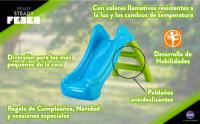 FEBER - First Slide, tobogán Infantil de tamaño pequeño y Colorido, 2 en 1, con Apertura para Manguera para Convertirse en tobogán de Agua, para niños y niñas a Partir de 1 año, Famosa - details 1