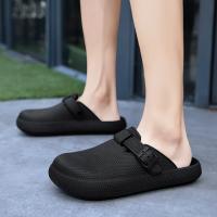 Zapatillas De Hombre EVA Ligera Y Transpirable Zapatillas De Playa Impermeables Y Antigolpes Para Exterior Clogs Pareja Sandalias Casuales Para Jardín - details 11