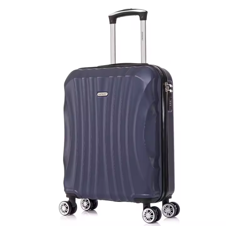 Maleta Cabina ABS 55x40x20cm (44L)- 20 Pulgadas 4 Ruedas 360º  para Ryanair | Easyjet | Vueling | Iberia | WizzAir - Negro/Azul/RosaDorada/Plateada/Amarillo/Rojo/Morado/Turquesa/Menta/Verde - 1