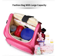 Bolso De Diaper Multifuncional Para Bebé Insular Elegante Bolsa De Camarón Para Mamá Viaje Cambio Con Carrito De Manos Para Mujer Tamaño Medio - details 3