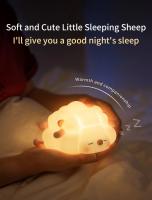 Lámpara De Noche LED De Oveja Cartoon Recargable Iluminación Suave Para Decoración De Dormitorio Y Mesa Regalo Para Niños Cumpleaños Jardín - details 3