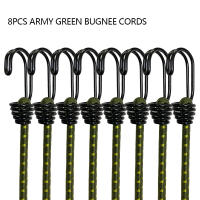 8Pcs Cordones Elásticos De Bungee De 60cm Para Camping Con Anillas Doble-J Cuerda Elástica De Latex Para Bicicleta Y Equipaje - details 7
