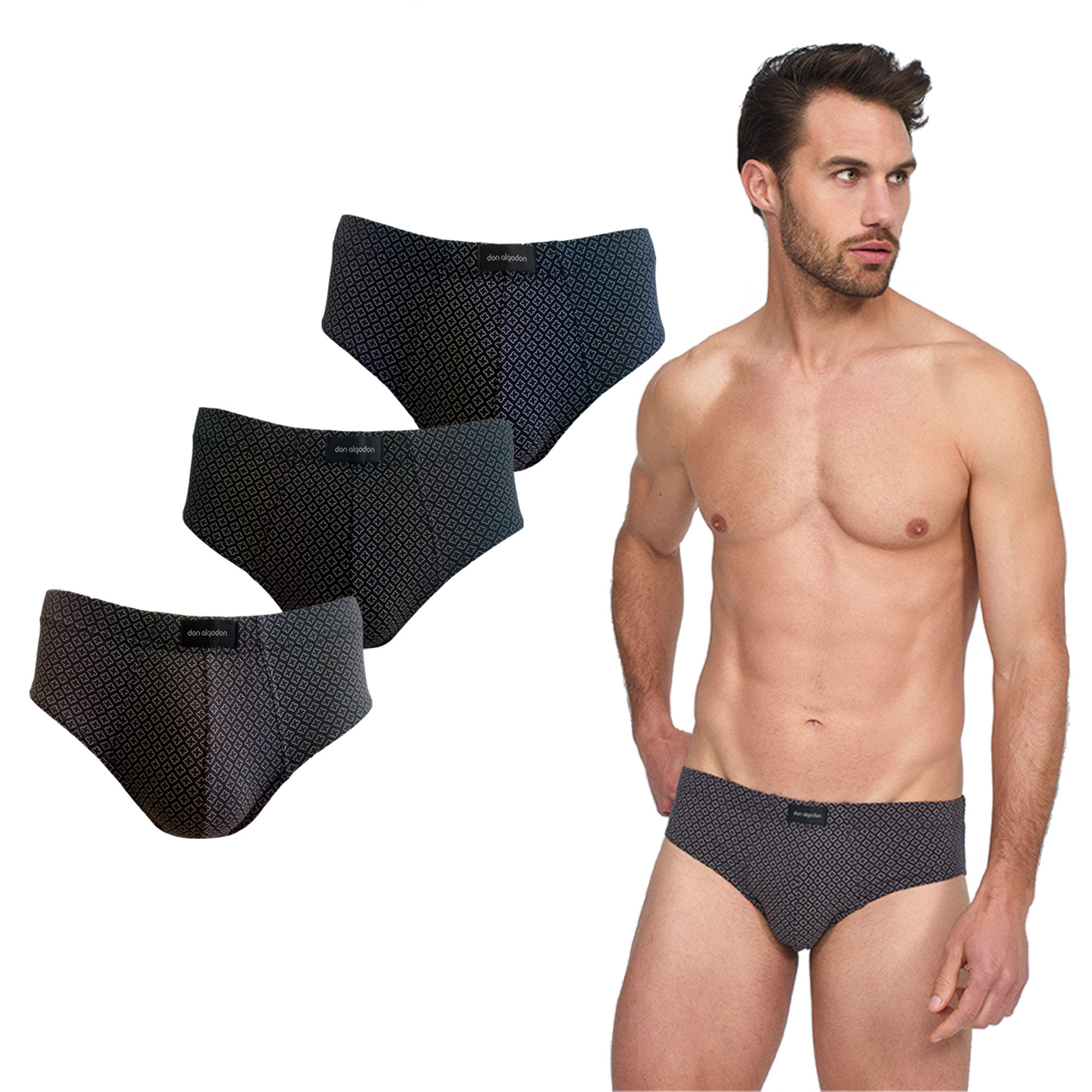 Slips Hombre Don Algodon Pack 3 Suaves Transpirables Resistentes