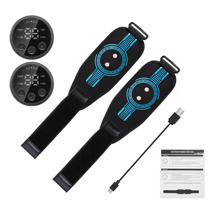 Cinturón De Estimulación Muscular EMS Para Adelgazamiento Y Modelado Corporal En Casa Y Gimnasio Para Hombres Y Mujeres Con 10 Modos Y 39 Niveles De Intensidad Azul USB Recargable Sin Necesidad De Hojas De Gel - 1