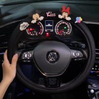 Funda De Volante De Coche Con Diseño De Dibujos Animados Antideslizante Transpirable Absorbedor De Sudor Guantes De Manija Para Coche Universal Tamaño 38cm - details 2