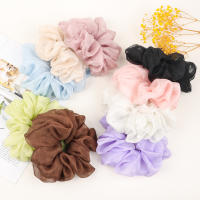 Diadema Elástica Para Mujer En Organza Multicolor Con Nudo Scrunchie Accesorio De Cabello Para Moño Y Cola De Caballo Fashion Headwear - details 3