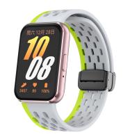 Correa De Silicona Magnética Transpirable Para Reemplazo De Pulsera Samsung Galaxy Fit 3 SM-R390 Compatible Con Marcas De Relojes Deportivos - details 9