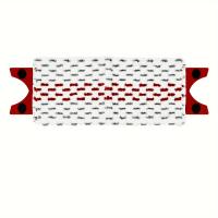 Almohadilla de repuesto de microfibra roja y blanca festiva para cabezas planas de la fregona-36Cm X 14In Gl - details 3