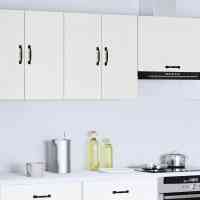 vidaXL Armario de pared cocina Kalmar madera vieja madera ingeniería en color Madera antigua/Blanco brillante/Blanco y más | almacenamiento funcional diseño moderno para baño dormitorio sala - details 2