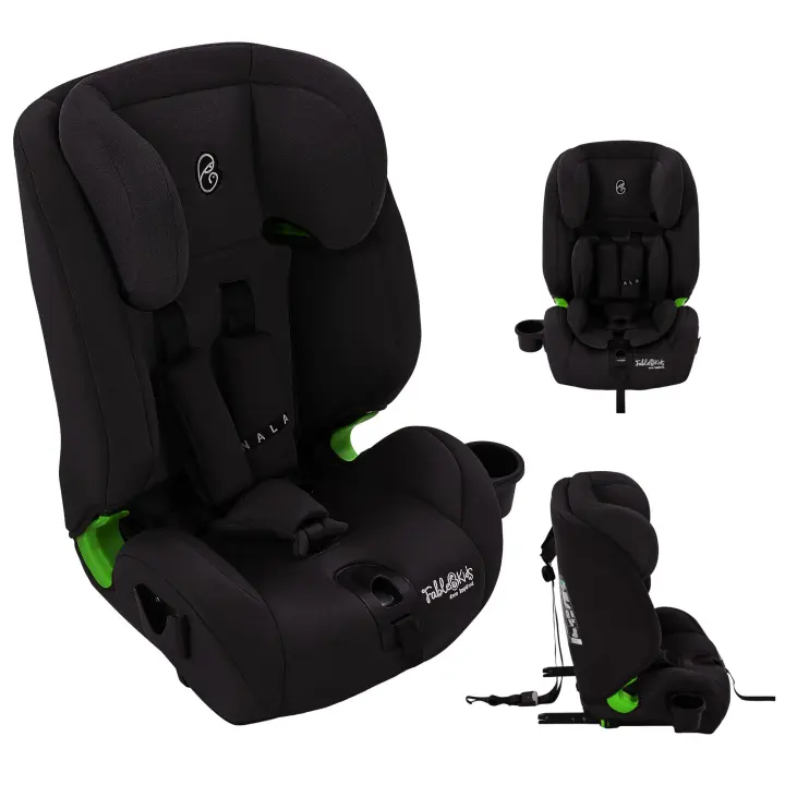 Arebos Fablekids Silla de Auto para Niños con Isofix Negro - 1