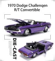Maisto 1:24 Dodge Challenger R/T Convertible 1970 Modelo De Coche De Aleación Decoración Artesanal Regalo De Colección Sin Batería - details 2