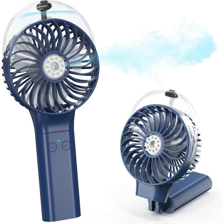 Ventilador de nebulización portátil de mano, funciona con batería recargable de 3000 mAh, plegable de 180°, mini… — oferta en Miravia