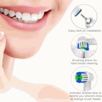 Banner - Set de 4 cabezales de repuesto para cepillos de dientes eléctricos compatibles con Oral-B