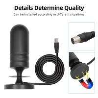Antena TV, Antena de Televisión Portátil Interior, Base Magnética, DVB-T , Receptor de TV de Alta Ganancia, 4K 1080P VHF y UHF Antena Digital HD, Cable 2,7m, Recepción de 360° Antena de TV TDT, ideal para camiones,caravanas ,yates - details 1