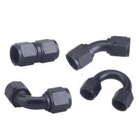 Codo De Manguera Hidráulica Universal 0-45-90-180 Grados Fitting De Hidráulica Para Aceite Y Refrigerador De Motor De Aluminio Sin Soldar AN6 AN8 AN10 - details 4