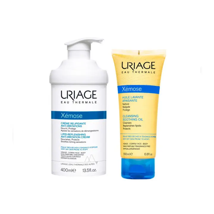 XEMOSE CREMA EMOLIENTE 400 ML + ACEITE LIMPIADOR CALMANTE 200ML - 1