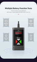 OBDResource Prueba De Batería De Coche 6V 12V Analizador Digital De Batería Sistema Tester De Alimentador Automotriz BM560 100-2000 CCA - details 3