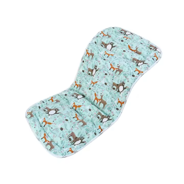 ZC Colchoneta Silla Paseo Universal, Algodón Funda Carrto Bebe Universal, Funda Carro Bebe Universal de Doble Cara, Colchoneta Carro Bebe Universal, Colchoneta Silla Bebe para Bebés 77x34cm - 1