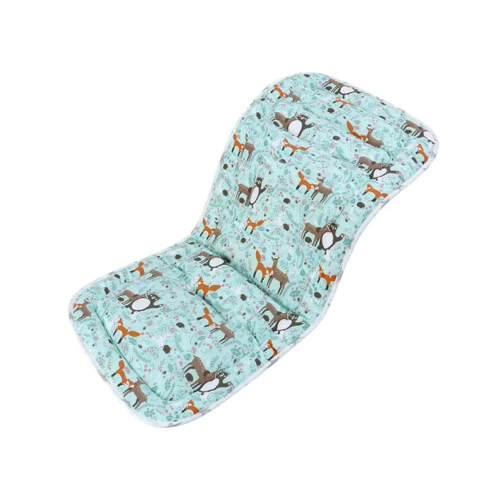 ZC Colchoneta Silla Paseo Universal, Algodón Funda Carrto Bebe Universal, Funda Carro Bebe Universal de Doble Cara, Colchoneta Carro Bebe Universal, Colchoneta Silla Bebe para Bebés 77x34cm - 1