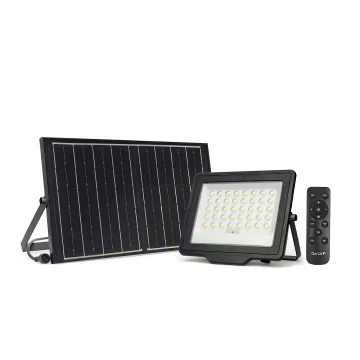 Garza Proyector Solar Abora - 120º Regulable | Placa Solar y Batería Intercambiable - 1