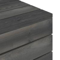 vidaXL Muebles de jardín de palets 2 piezas madera de pino gris oscuro - details 6