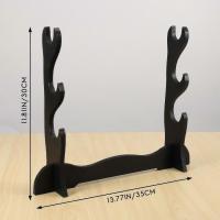3Tier Samurai espada katana soporte rack display negro - details 3