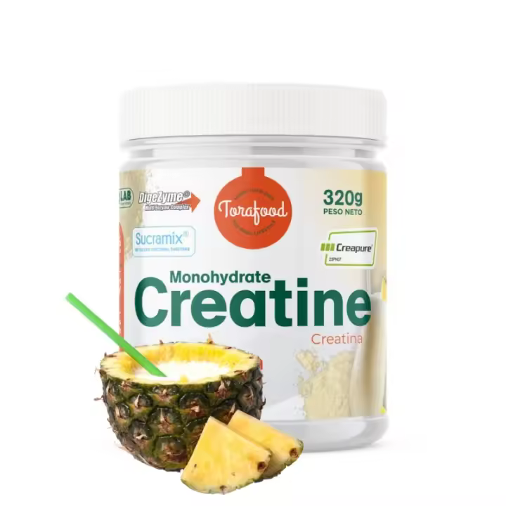 CREATINA CREAPURE MONOHIDRATADA - TORAFOOD - SABOR PIÑA COLADA - 320g - 1