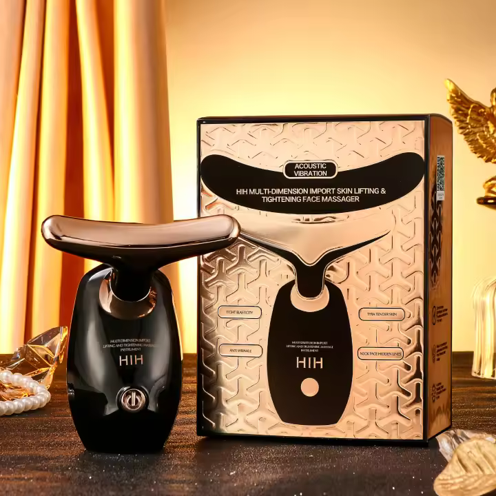 Nueva Máquina De Masaje Facial EMS Belleza 3 En 1 Elevador De Piel Para Lifting Corporal Y Corporal Con Masaje De Ojos Y Cuello Anti-Edad - 1
