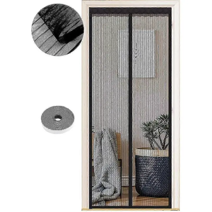 Magnetic Mosquito Net for Doors 70x200cm No Drill Automatic Closing with Powerful Magnets - 1