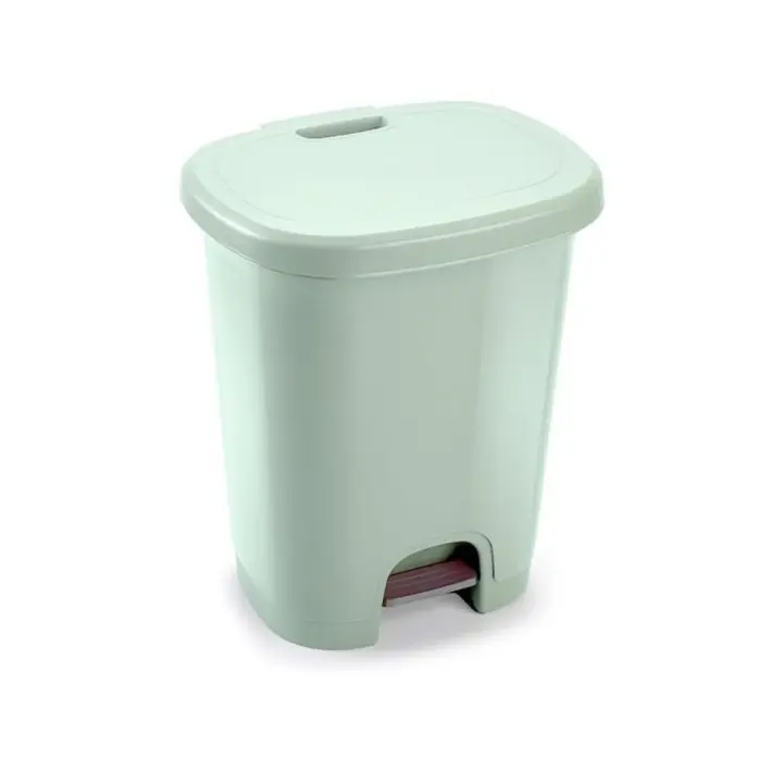 C.A - Cubo de Basura de Plástico con Apertura a Pedal - Libre de BPA, 27 Litros, 45 cm x 38 cm x 32 cm - 1