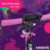 AREBOS Patinete con Ruedas de Goma con LED - Suspensión Delantera - Soporte para Botella y Timbre - details 37