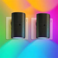 Luces Nocturnas LED Ajustables En Brillo Con Sensor De Atardecer a Amanecer Cilíndricas Para Pared Conexión a La Fuente De Alimentación - details 5