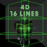 4D 16 Line Laser Level Horizontal And Vertical With Remote Control 360°Self-leveling For Home Use, Construction, And DIY Projects, Laser Level Tool, Construction Equipment, Robust Tool Design - details 9