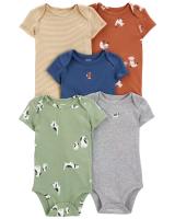Ropa para niños, novedad de verano, mono triangular de manga corta para bebés, ropa para gatear, mono de bebé de cinco piezas - details 12