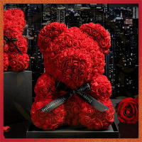 Oso De Rosas Eternales Romántico Para Día De San Valentín Regalo Creativo Para Navidad Decoración De Flores Para Bodas Y Aniversarios - details 0
