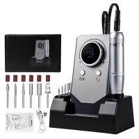 Torno para Uñas Profesional, 45000RPM Portatil Recargable Inalambrico con 12 cabezales de pulido y 48 cintas abrasivas y Pantalla LCD, para Manicura y Pedicura, para Gel o Acrilicas - details 0