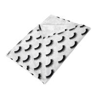 Manta De Sofá Doble Cara En Flanela Impresa Digitalmente Con Patrón De Pestañas Minimalistas Manta Térmica Para Aire Acondicionado - details 6