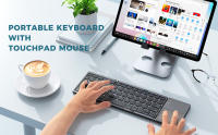 Teclado Bluetooth Plegable Seenda Para PC Mac Smartphone Windows iOS Android Recargable Portátil Con 63 Teclas Estilizado En Inglés - details 2