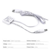 Espejo De Baño Oculto Con Interruptor Táctil De Un Botón 5V Luz LED Para Espejo De Vestíbulo Controlable Por Toque Para Tira De Luz LED USB - details 1