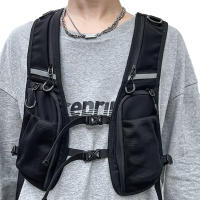 Chaleco Táctico Funcional Con Bolsillo Para Teléfono Móvil Y Almacenamiento Adicional Estilo Moda Para Ciclismo Y Correr - details 2