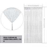 Cortina De Puerta De Hilo 100x200CM Divisor De Tela Con Borla Cortina Antimagos Insectos Bug Para Ventana Moderno Polyester - details 0
