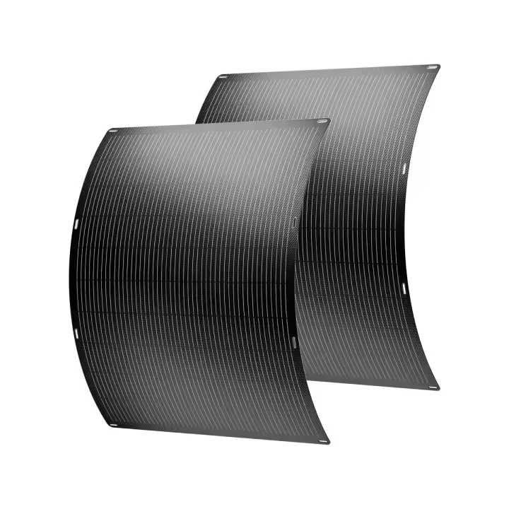 Juego de 2 paneles solares flexibles plug and play - 400w "Centro urbano" - Negro - 1