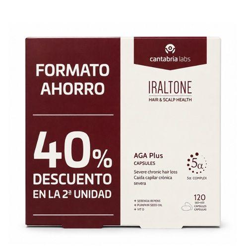 Iraltone AGA Plus 120 Cápsulas - Tratamiento Capilar Completo