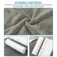 Toalla De Baño Para Perros Grandes Y Gatos Super Absorbente Y Secado Rápido Microfibra Algodón 100% Suministros De Baño Para Mascotas - details 5