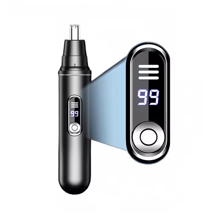 Cortapelos de Nariz Recargable, Cortadora de Nariz para Hombres y Mujeres, Quita Pelos resistant Agua USB Recargable, Cortadora de Nariz para Hombres y Mujeres, Depilación Facial, Hojas de Doble filo - 1