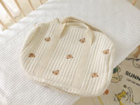 Bolso Grande Para Mamá Bolsa De Pañales Maternidad Organizador Portátil De Viaje Con Mosquetón Para Carrito De Compras Estilo Tote Bag - details 2